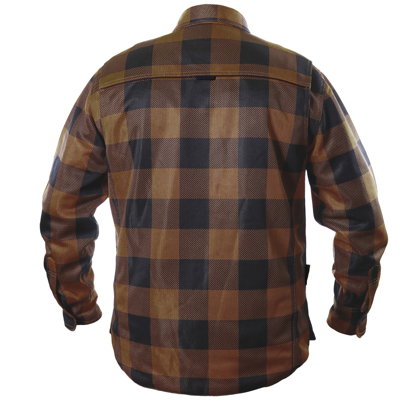 Helgrade Cornell Mesh Moto Shirt Men's Brown Size M