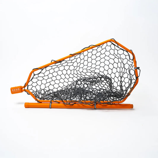 Seam Fishing Dory Landing Net Day Break Orange with 2' Handle
