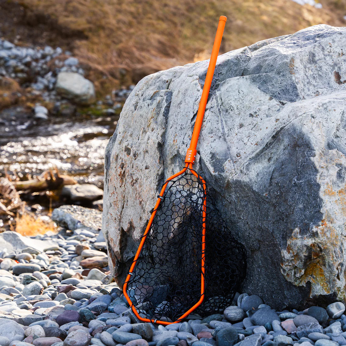 Seam Fishing Dory Landing Net Day Break Orange with 2' Handle