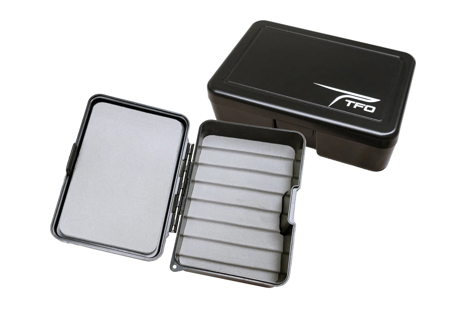 TFO Fly Box Single Sided Ripple Foam Small Grey