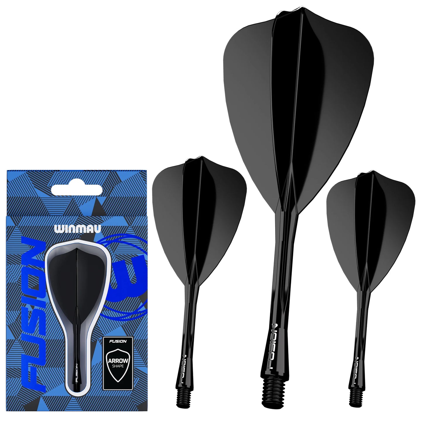 Winmau Fusion Arrow Med Black