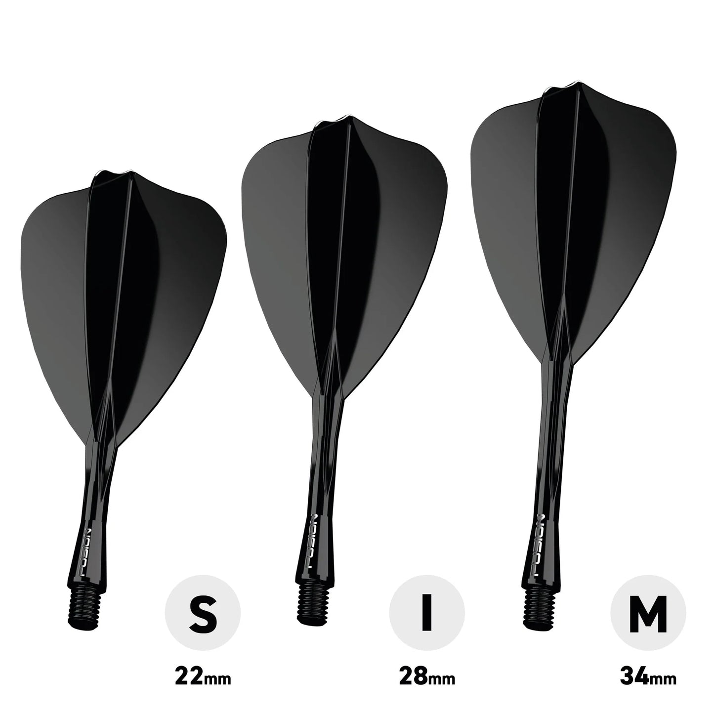 Winmau Fusion Arrow Med Black