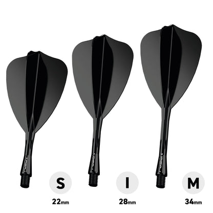 Winmau Fusion Arrow Med Black