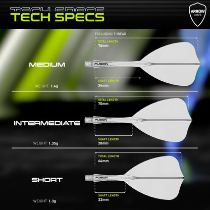 Winmau Fusion Arrow Clear Short
