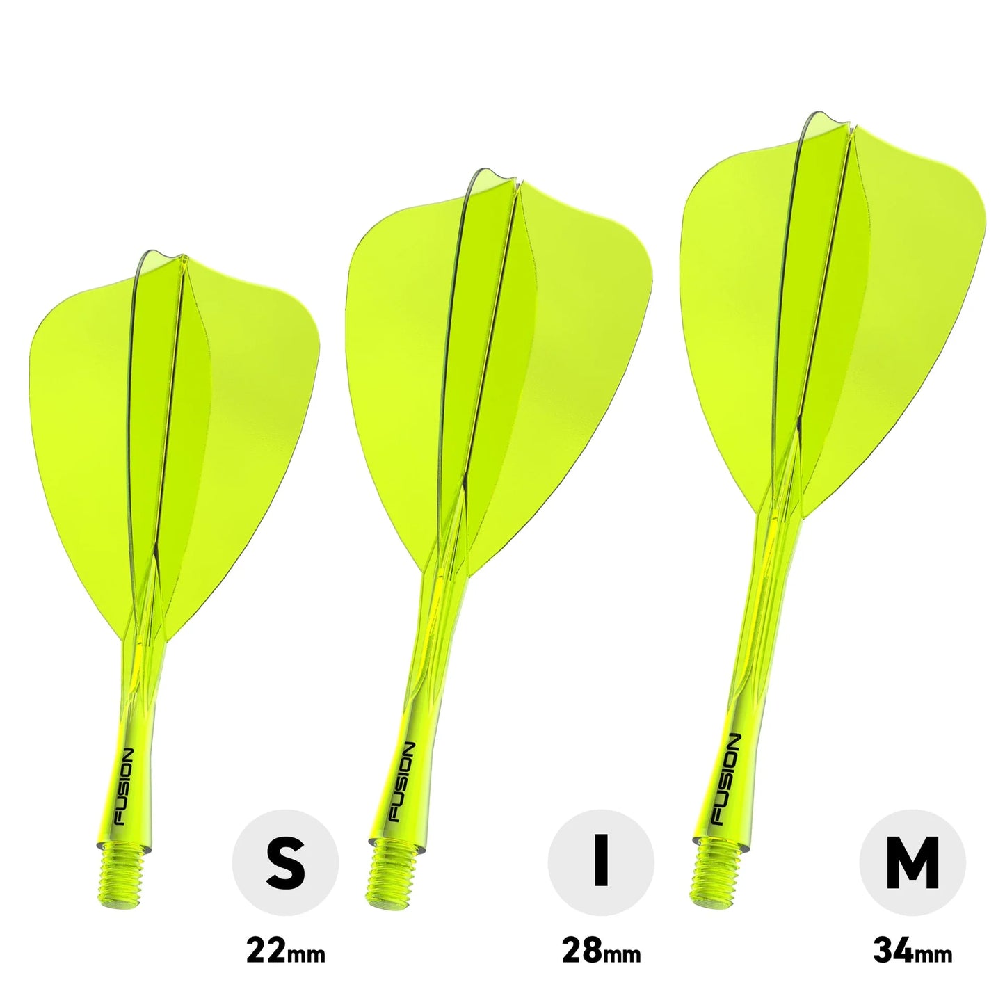 Winmau Fusion Arrow Yellow Short