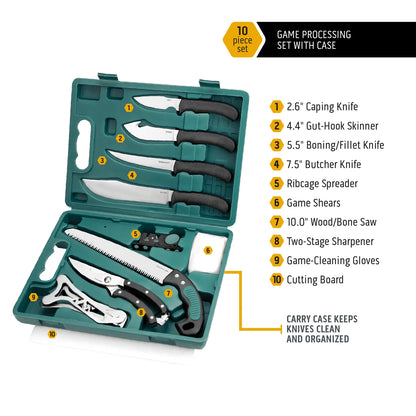 Outdoor Edge GamePro 10-Piece Game Processing Set