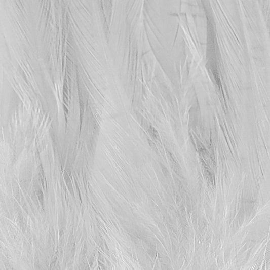 Shor Hackle 6" to 8" White 3 g