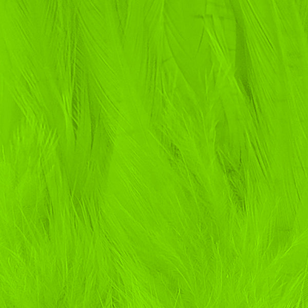 Shor Hackle Fluorescent Green 6"-8"