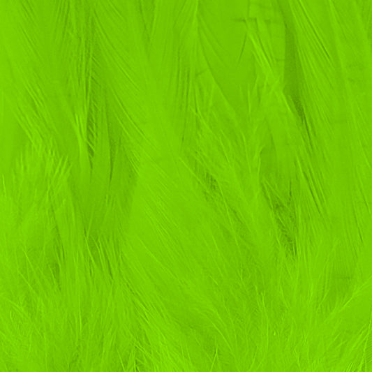 Shor Hackle Fluorescent Green 6"-8"