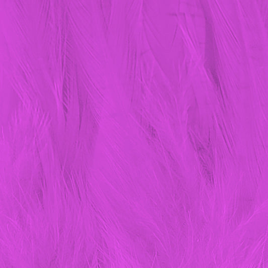 Shor Hackle 6" to 8" Fluorescent Pink