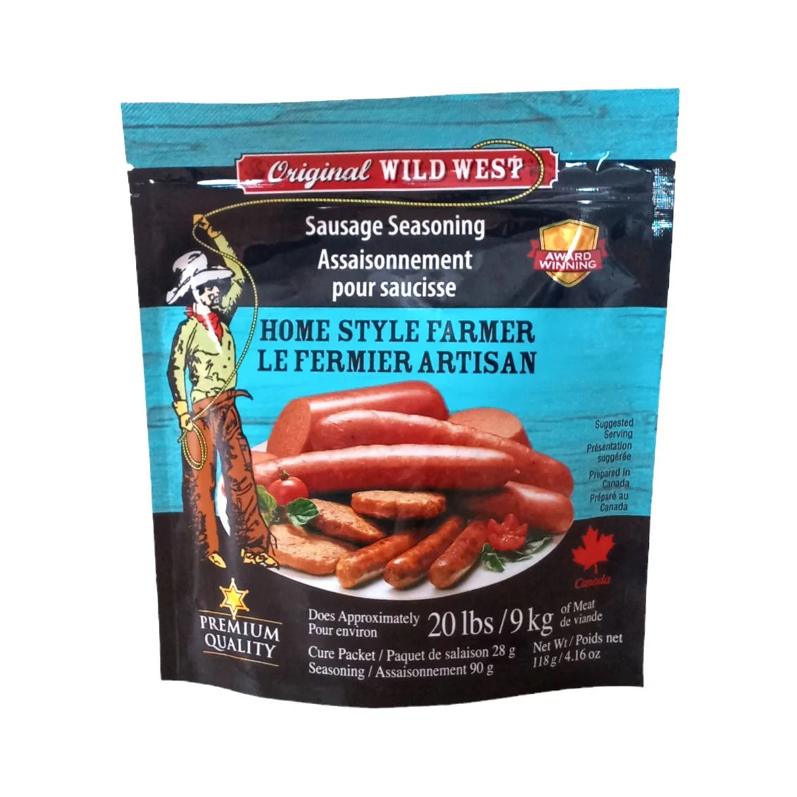 Wild West Sausage Seasoning Home Style Farmer