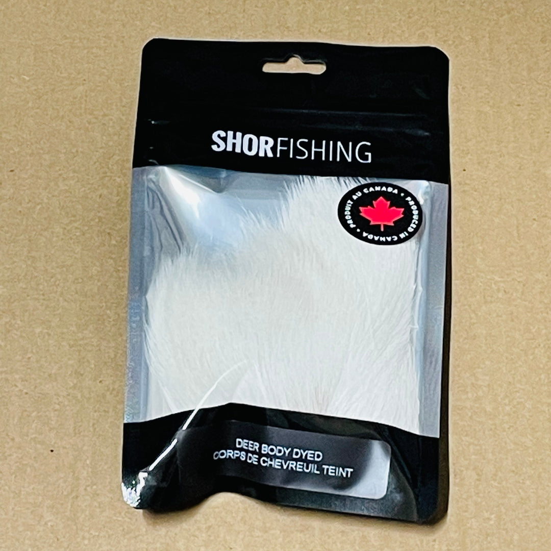 Shor Deer Body Dyed White from White 8 g