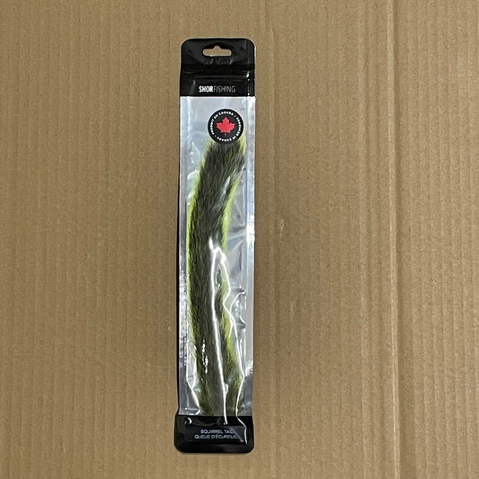 Shor Squirrel Tail Fluorescent Chartreuse