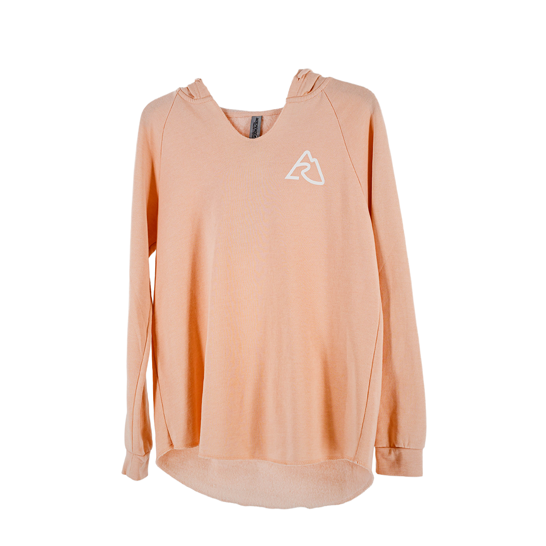 LRO California Wave Wash Hooded Pullover Women's Blush Size XS