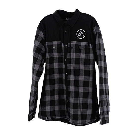 LRO Stormtech Logan Thermal Longsleeve Shirt Men's Carbon Plaid Size 2XL