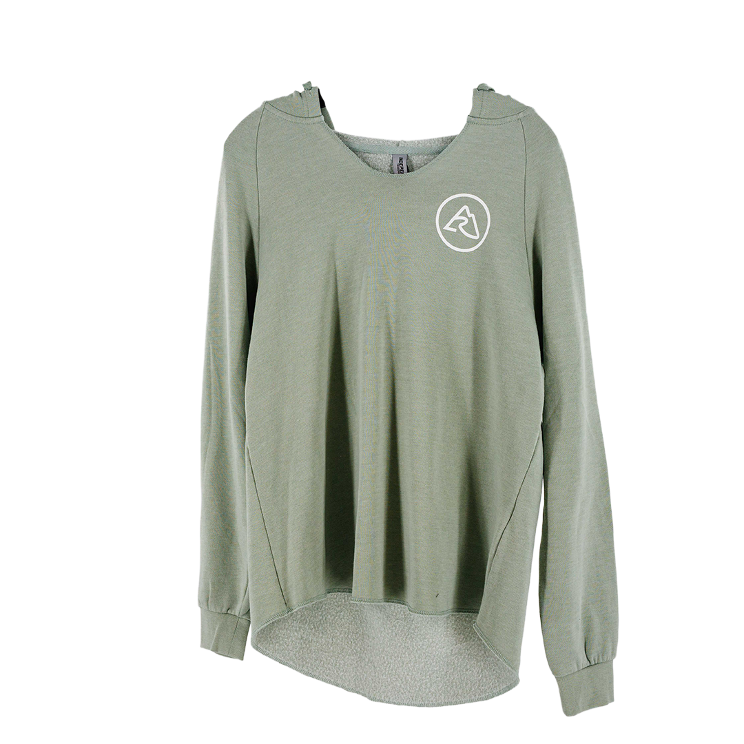 LRO California Wave Wash Hooded Pullover Women's Sage Size S