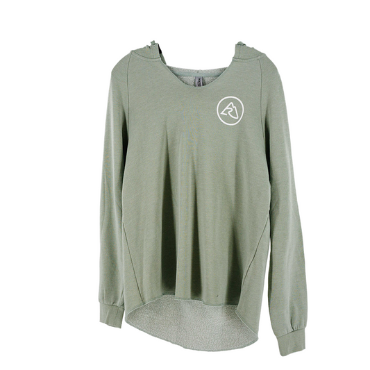 LRO California Wave Wash Hooded Pullover Women's Sage Size XS