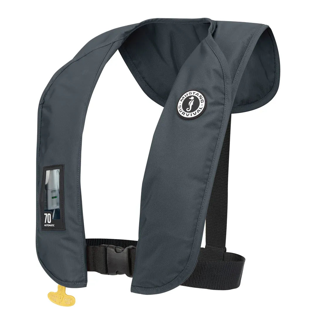 Mustang Auto Inflateable Life Jacket Grey
