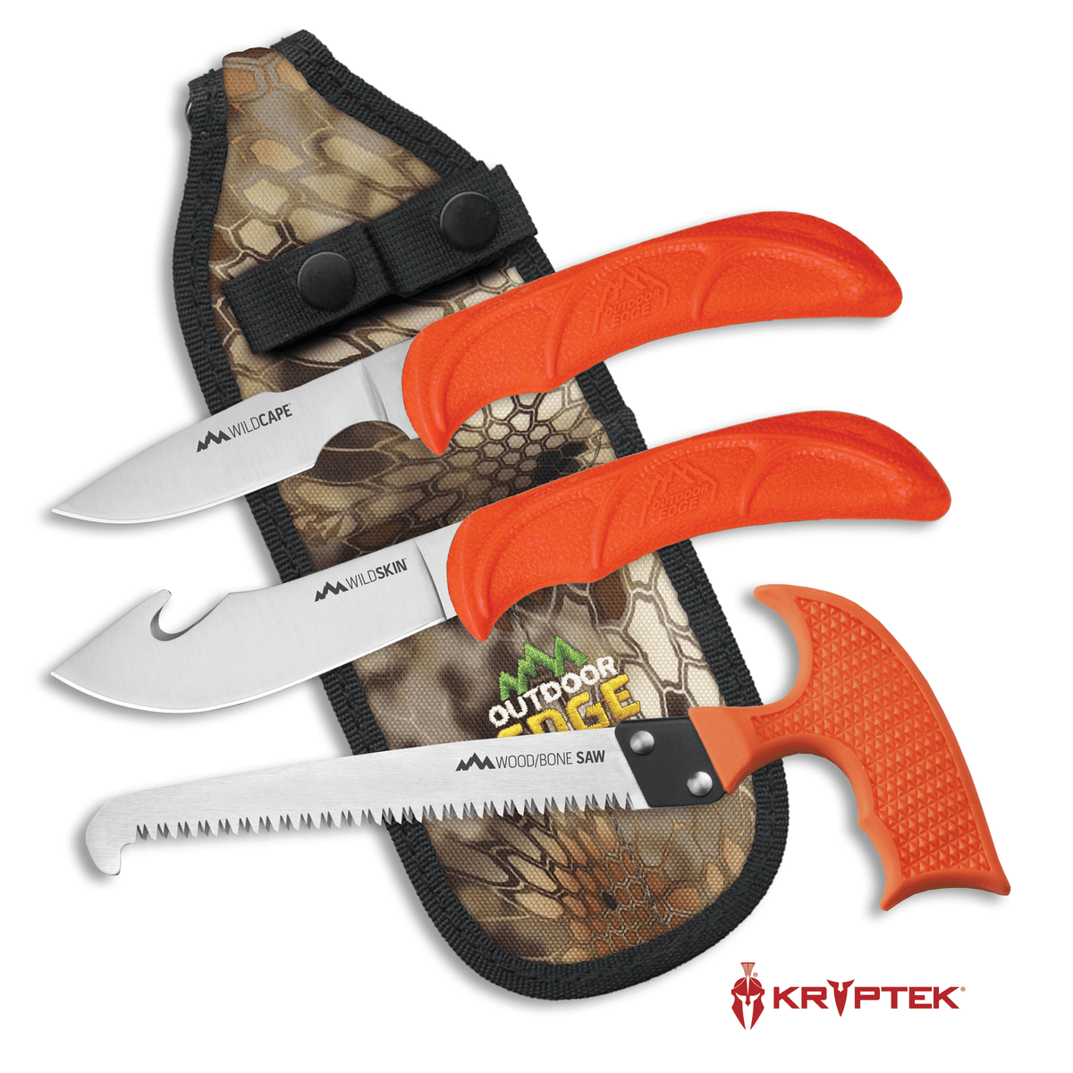 Outdoor Edge WildGuide 3-Piece Field Set in Orange