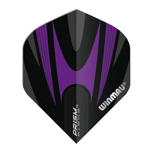 Winmau Prism Alpha Flights Purple and Black