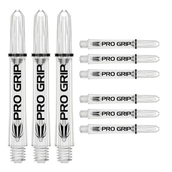 Target Darts Pro Grip Shaft Clear 9-Pack Intermediate