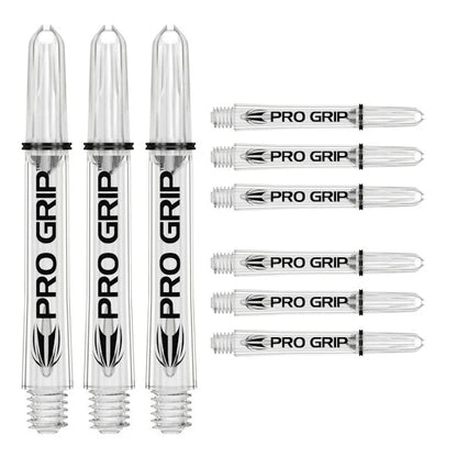 Target Darts Pro Grip Shaft Clear 9-Pack Intermediate