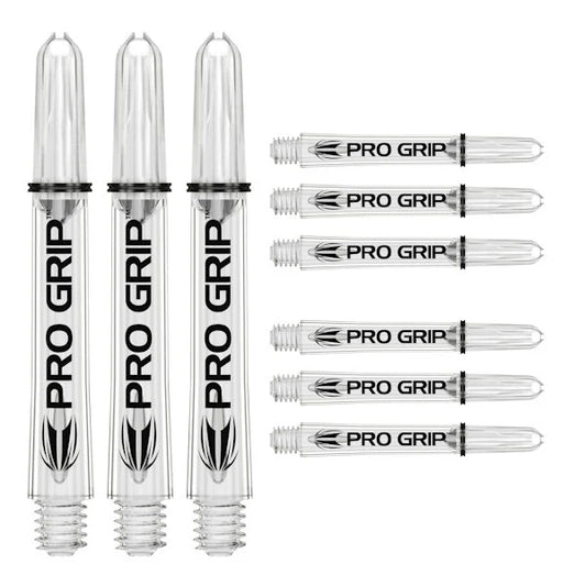 Target Darts Pro Grip Shaft Clear 9-Pack Short