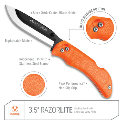 Outdoor Edge RazorPro L Knife Orange