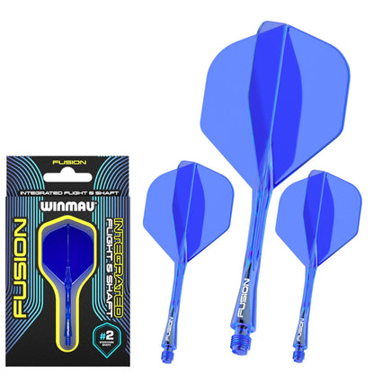 Winmau Fusion #2 Dart Flight and Shaft Blue Medium