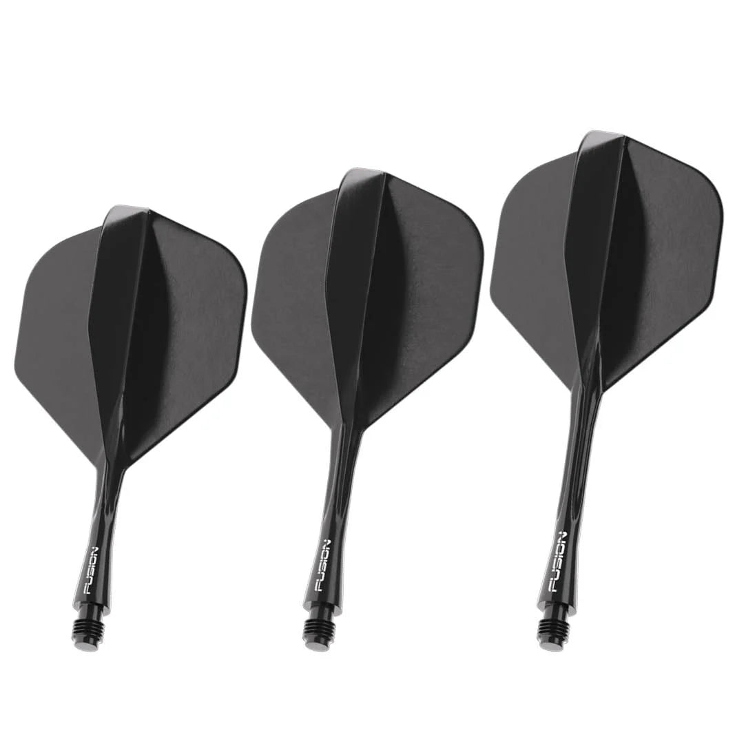 Winmau Fusion #2 Dart Flight and Shaft Black Medium