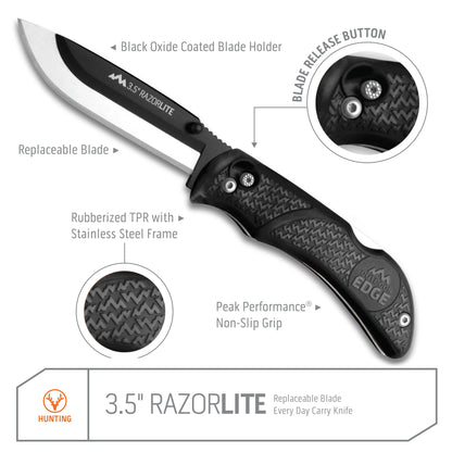 Outdoor Edge RazorPro L Knife Black