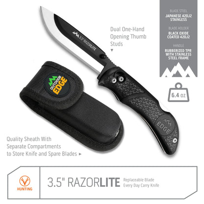 Outdoor Edge RazorPro L Knife Black