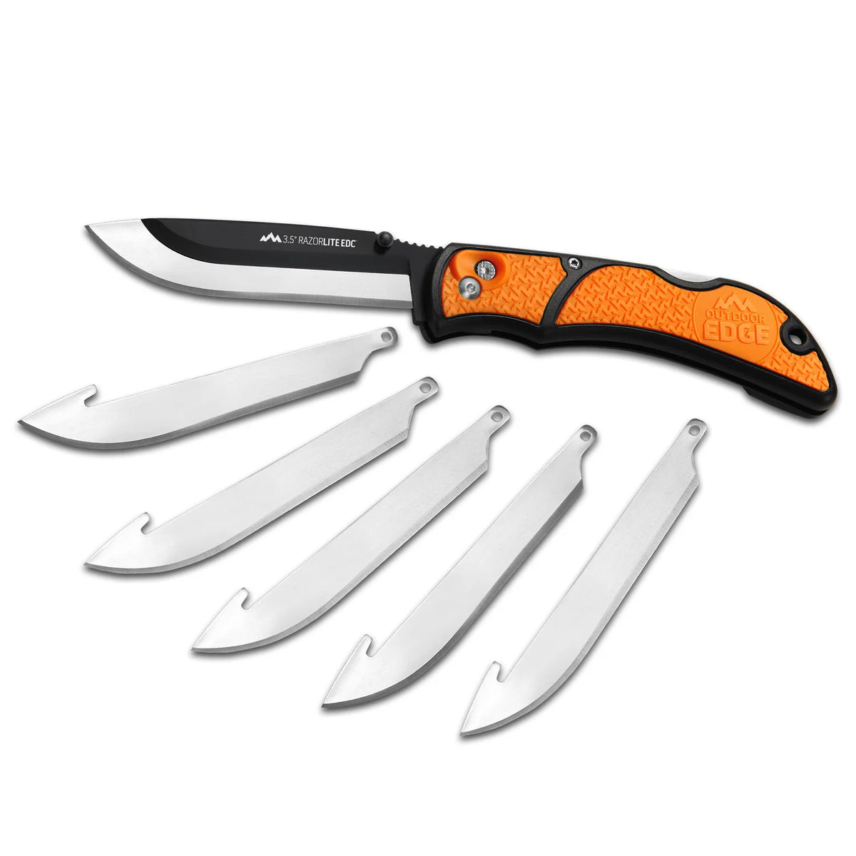 Outdoor Edge 3.5" RazorEDC Lite Knife in Blaze Orange