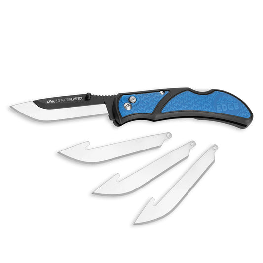 Outdoor Edge RazorEDC Lite Knife 3" Blue