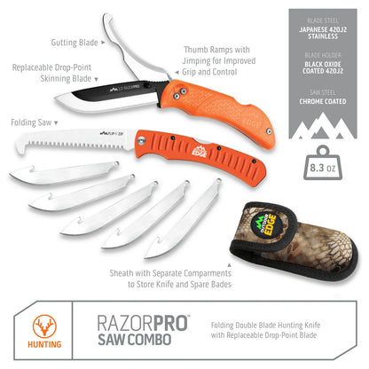 Outdoor Edge RazorPro G Saw Combo in Orange