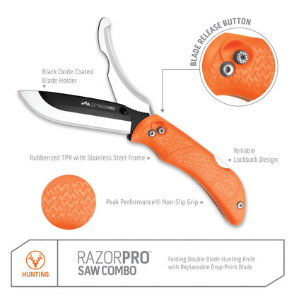 Outdoor Edge RazorPro G Saw Combo in Orange