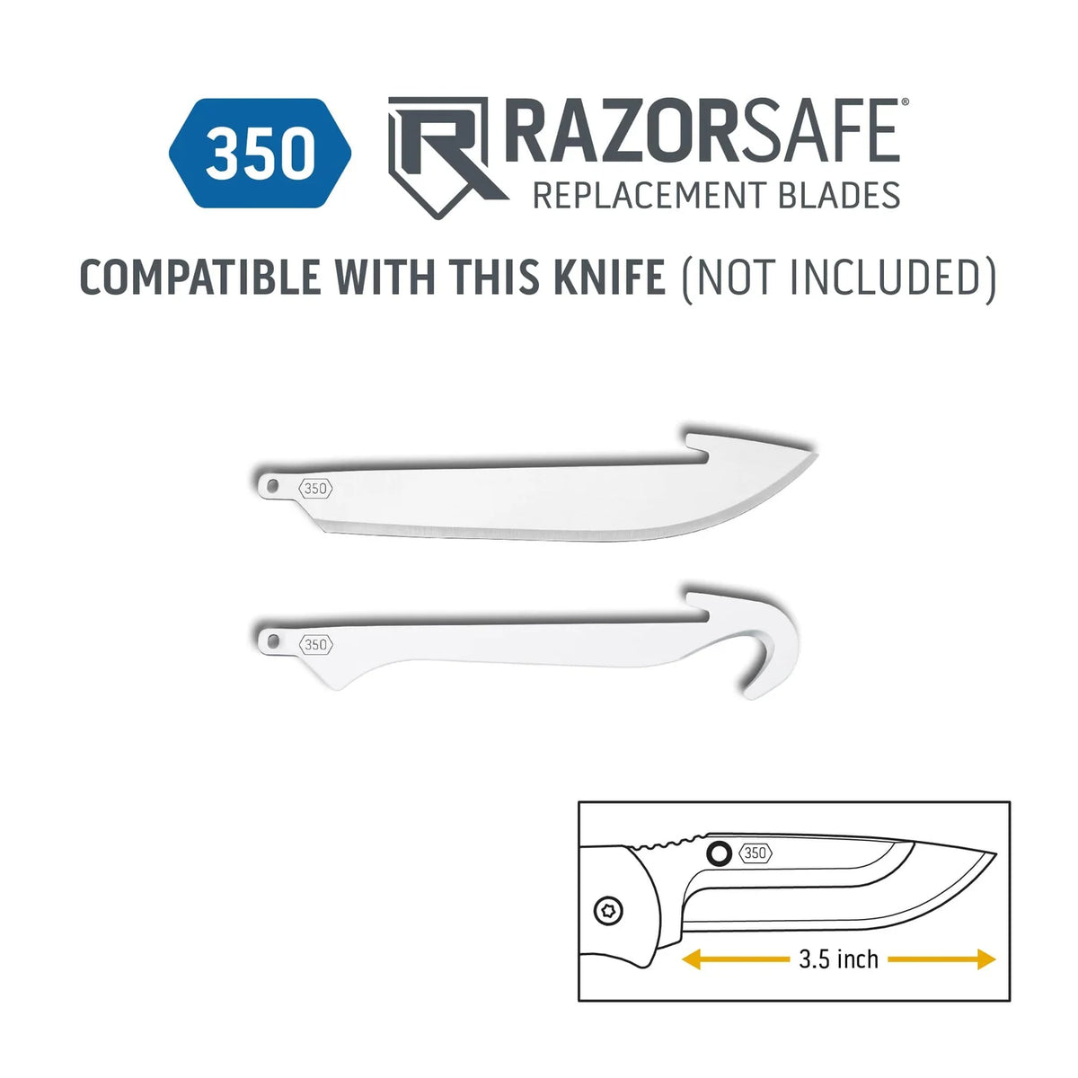 Outdoor Edge 3.5" RazorEDC Lite Knife in Blaze Orange