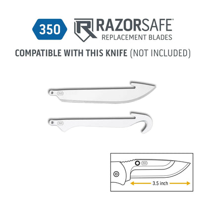 Outdoor Edge 3.5" RazorEDC Lite Knife in Blaze Orange
