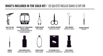 Shor Fly Tying Kit Gold Salmon