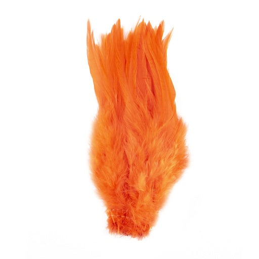 Saddle Hackle Orange 6"-8