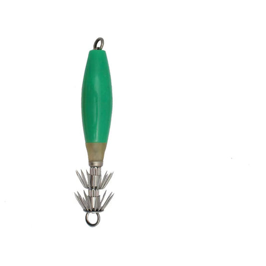 Compac Squid Jig Green 3.5" 10pk