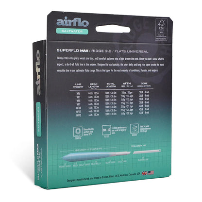 Airflo Superflo Max Ridge 2.0 Fishing Line Flats Universal WF9F