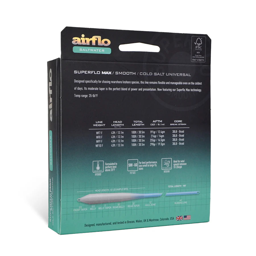 Airflo Superflo Max Smooth Cold Salt Universal 7wf