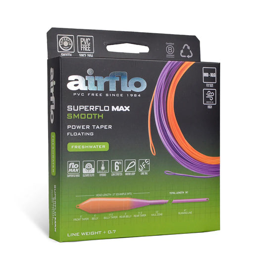Airflo Superflo Max Fishing Line Smooth Power Taper Sunburst/Purple WF9F