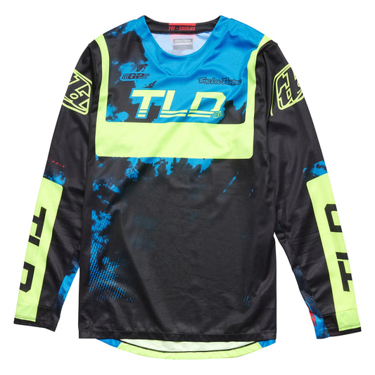 Troy Lee Designs GP Jersey Youths' Black and Yellow Size L