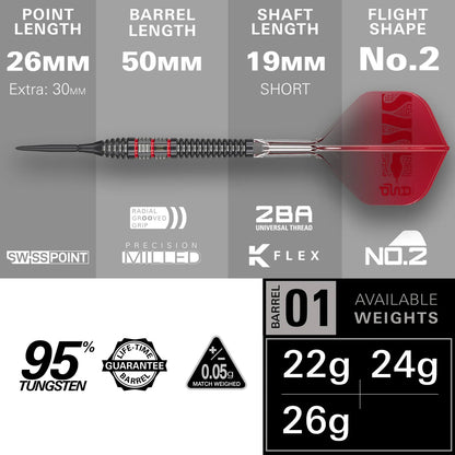 Target Darts Nathan Aspinall 95K SP Dart Set
