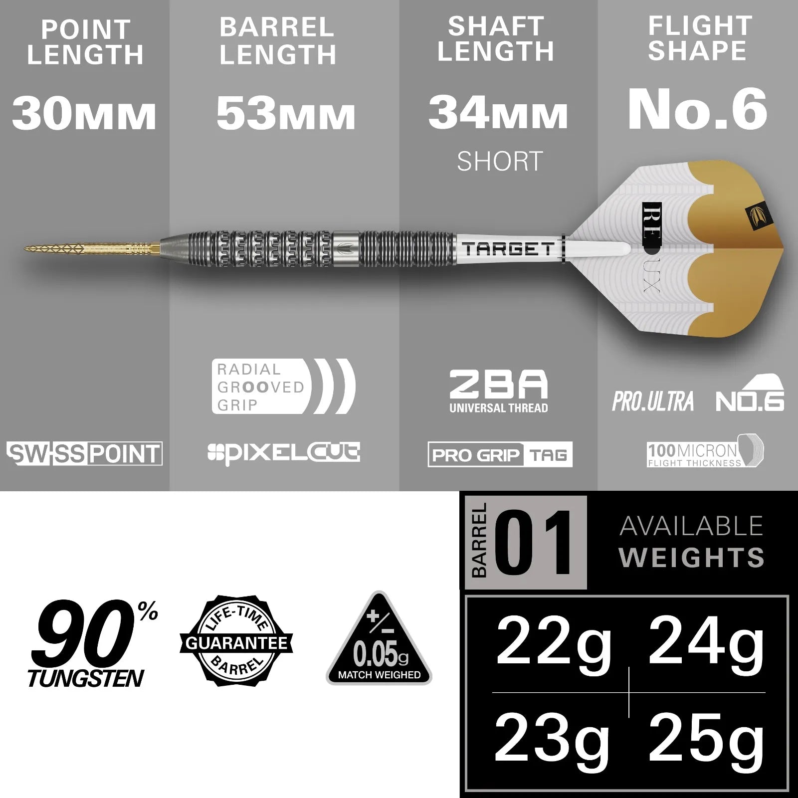 Target Darts Redux 01 SP Dart Set