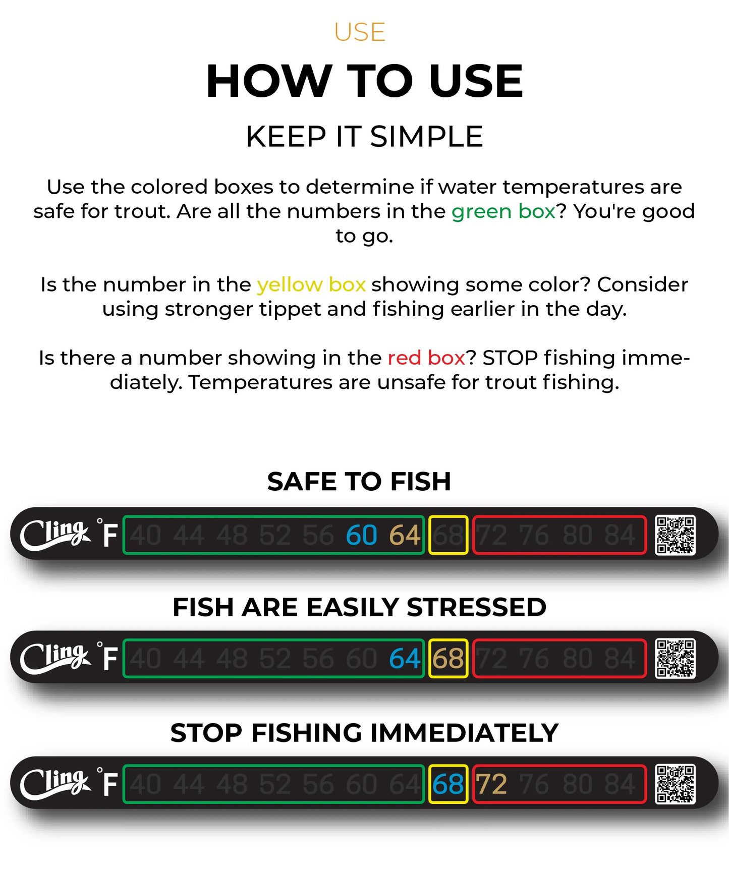 Cling Stick-On Thermometer Tape