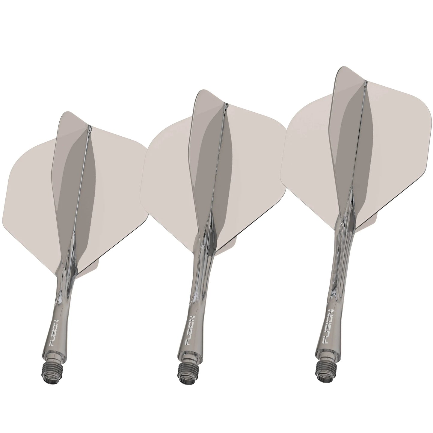 Winmau Fusion #2 Dart Flight and Shaft Grey Short