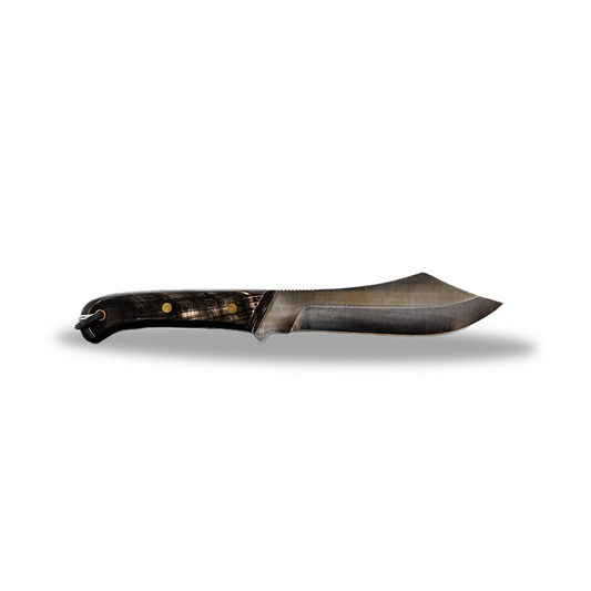 Grohmann Deer & Moose Knife Water Buffalo Horn with Sheath